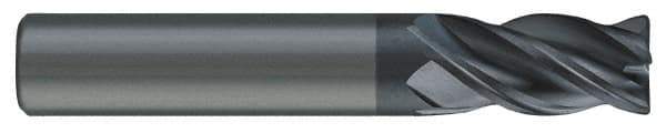 SGS - 9/16", 4 Flute, Single End, Solid Carbide, 0.03" Corner Radius End Mill - 6" OAL, Right Hand Flute, 1-1/8" LOC, Right Hand Cut, 2-1/2" Extended Reach - All Tool & Supply