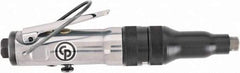 Chicago Pneumatic - 1/4" Bit Holder, 2,000 RPM, Inline Handle Air Screwdriver - 10 to 25 In/Lb Torque, 1/4" Inlet, 9 CFM - All Tool & Supply