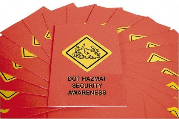 Marcom - DOT HazMat Security Awareness Training Booklet - English, Regulatory Compliance Series - All Tool & Supply