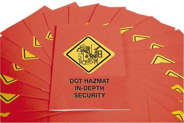 Marcom - DOT In-Depth HazMat Security Training Training Booklet - English, Regulatory Compliance Series - All Tool & Supply