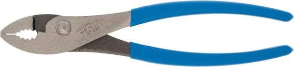 Channellock - 8" OAL, 1" Jaw Length, 1-11/64" Jaw Width, Slip Joint Pliers - Regular Nose Head, Standard Tool, Wire Cutting Shear - All Tool & Supply