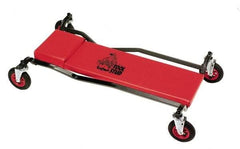 Whiteside - 360 Lb Capacity, 4 Wheel Heavy-Duty Creeper with Pneumatic Wheels - Steel, 40" Long x 7-7/8" High x 24" Wide - All Tool & Supply