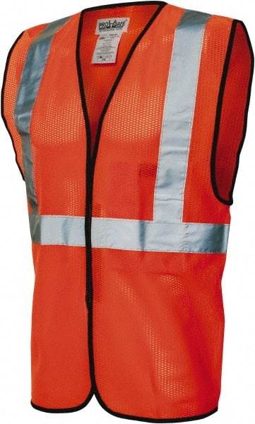 OccuNomix - Size 2X/3XL High Visibility Orange Mesh General Purpose Vest - Hook & Loop Closure, 1 Pocket, Polyester - All Tool & Supply