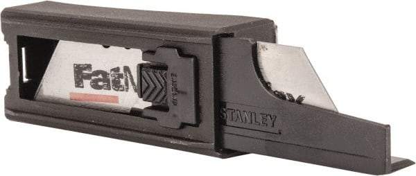 Stanley - 10 Piece High Carbon Steel Utility Knife Blade - 2-7/16" OAL, 0.024" Blade Thickness - All Tool & Supply