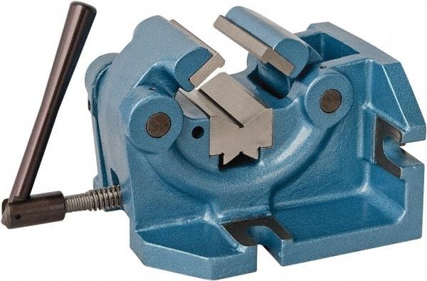 Bison - 6" Jaw Width, 6" Throat Depth, Manual Self Centering Vise - Steel - All Tool & Supply