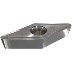 Iscar - VCMT331 SM Grade IC8250 Carbide Turning Insert - TiCN/Al2O3/TiN Finish, 35° Diamond, 3/8" Inscr Circle, 3/16" Thick, 1/64" Corner Radius - All Tool & Supply