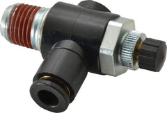 ARO/Ingersoll-Rand - 1/4" Male NPT x 1/4" Female NPT Right Angle Flow Control Valve - 0 to 150 psi & Brass Material - All Tool & Supply