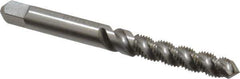 Hertel - M5x0.80 Metric Coarse, 3 Flute, 52° Helix, Plug Chamfer, Bright Finish, High Speed Steel Spiral Flute STI Tap - 2-1/2" OAL - Exact Industrial Supply