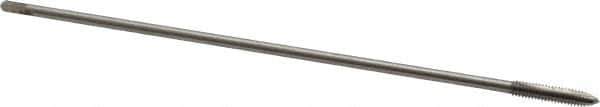 Hertel - #8-32 UNC 2 Flute H3 Bright Finish High Speed Steel Spiral Point Extension Tap - Plug Chamfer, 6" OAL, 2B Class of Fit - Exact Industrial Supply