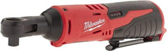 Milwaukee Tool - 3/8" Drive 12 Volt Inline Cordless Impact Wrench & Ratchet - 250 RPM, 35 Ft/Lb Torque, Lithium-Ion Batteries Not Included - All Tool & Supply