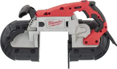 Milwaukee Tool - 120 Volt, Electric Handheld Bandsaw - 5 Inch (Round) and 5 x 5 Inch (Rectangular) Depth of Cut, 380 SFPM, 11 Amp - All Tool & Supply