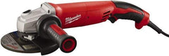 Milwaukee Tool - 5" Wheel Diam, 9,000 RPM, Corded Angle & Disc Grinder - 5/8-11 Spindle, 120 Volts, 13 Amps - All Tool & Supply