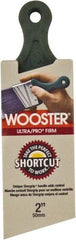 Wooster Brush - 2" Angled Nylon/Polyester Sash Brush - 2-7/16" Bristle Length, 4.88" Plastic Short Handle - All Tool & Supply