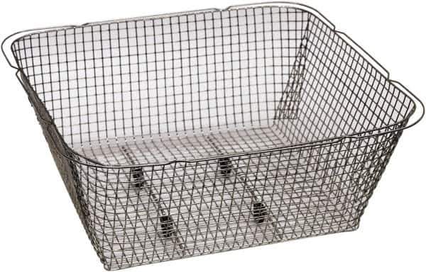 Graymills - 316 Stainless Steel Parts Washer Basket - 4" High x 11-1/2" Wide x 7-1/2" Long, Use with Ultrasonic Cleaners - All Tool & Supply