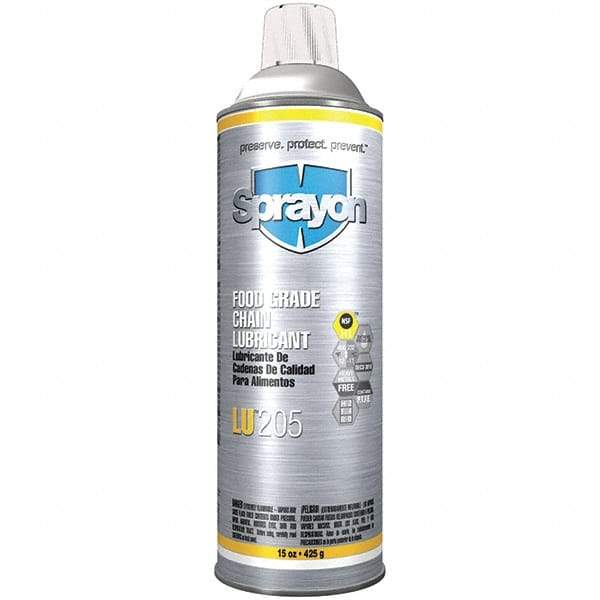 Sprayon - 0.12 Gal Aerosol General Purpose Chain & Cable Lubricant - Food Grade - All Tool & Supply