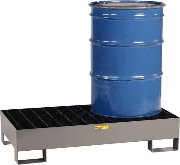 Little Giant - 33 Gal Sump Capacity, Steel Platform - Low Profile - 26" Long x 51" Wide x 10-1/2" High, 2,000 Lb Capacity - All Tool & Supply