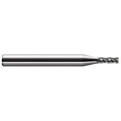 Harvey Tool - 0.021", 1.6mm LOC, 1/8" Shank Diam, 1-1/2" OAL, 2 Flute Solid Carbide Square End Mill - Exact Industrial Supply