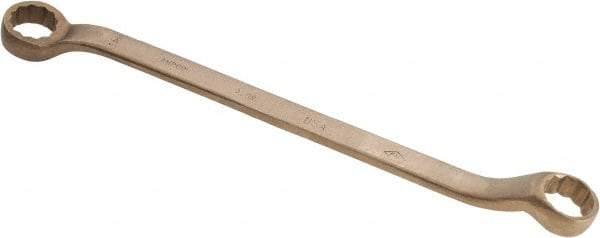 Ampco - 1-1/4" x 1-5/16" 12 Point Offset Box Wrench - Double End, 19-1/4" OAL, Aluminum Bronze - All Tool & Supply