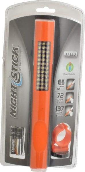 Bayco - White LED Bulb, 137 Lumens, Mini Flashlight - Orange Plastic Body, 4 AAA Alkaline Batteries Included - All Tool & Supply