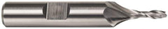 Cleveland - 1" Diam, 1-5/8" LOC, 2 Flute High Speed Steel Keyway End Mill - Spiral Flute, Uncoated, 1" Shank Diam, 4-1/2" OAL, 30° Helix, Centercutting - All Tool & Supply