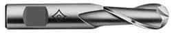 Cleveland - 5/8" Diam, 1-1/8" LOC, 2 Flute High Speed Steel Ball End Mill - TiCN Finish, Single End, 3-3/8" OAL, 1/2" Shank Diam, Spiral Flute - All Tool & Supply