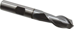 Cleveland - 7/16" Diam, 13/16" LOC, 2 Flute, 90° Point Angle, High Speed Steel Drill Mill - TiCN Finish, 2-1/2" OAL, 3/8" Shank Diam - All Tool & Supply