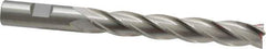 Cleveland - 5/8", 4" LOC, 5/8" Shank Diam, 6-1/8" OAL, 4 Flute, High Speed Steel Square End Mill - Single End, Uncoated, Spiral Flute, 30° Helix, Centercutting, Right Hand Cut, Right Hand Flute, Series HG-4C - All Tool & Supply