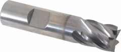 Cleveland - 5/8", 5/8" LOC, 5/8" Shank Diam, 2-3/4" OAL, 6 Flute, Powdered Metal Square End Mill - Single End, TiCN Finish, Spiral Flute, 37° Helix, Centercutting, Right Hand Cut, Right Hand Flute, Series PM-4 - All Tool & Supply