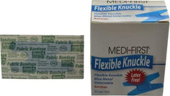 Medique - 3" Long x 1" Wide, Knuckle Bandage Self-Adhesive Bandage - Blue, Woven Fabric Bandage, Metal Detectable - All Tool & Supply