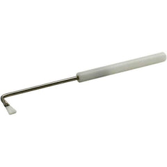 Brush Research Mfg. - 2" Angled Nylon Angular Brush - 1/32" Bristle Length, 2-1/2" Plastic Dowel Handle - All Tool & Supply