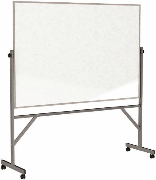 Ghent - 78" High x 77" Wide Reversible Dry Erase Board - Porcelain, 20" Deep, Includes Eraser & 4 Markers - All Tool & Supply