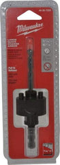 Milwaukee Tool - 1-1/4 to 6" Tool Diam Compatibility, Straight Shank, Steel Integral Pilot Drill, Hole Cutting Tool Arbor - 3/8" Min Chuck, Quick-Change Attachment, For Hole Saws - All Tool & Supply