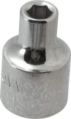 Proto - 3/8" Drive, Standard Hand Socket - 6 Points, 1-3/32" OAL, Alloy Steel, Chrome Finish - All Tool & Supply