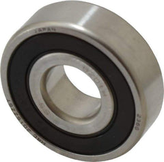 SKF - 12mm Bore Diam, 32mm OD, Double Seal Deep Groove Radial Ball Bearing - 10mm Wide, 1 Row, Round Bore, 3,100 Nm Static Capacity, 5,510 Nm Dynamic Capacity - All Tool & Supply