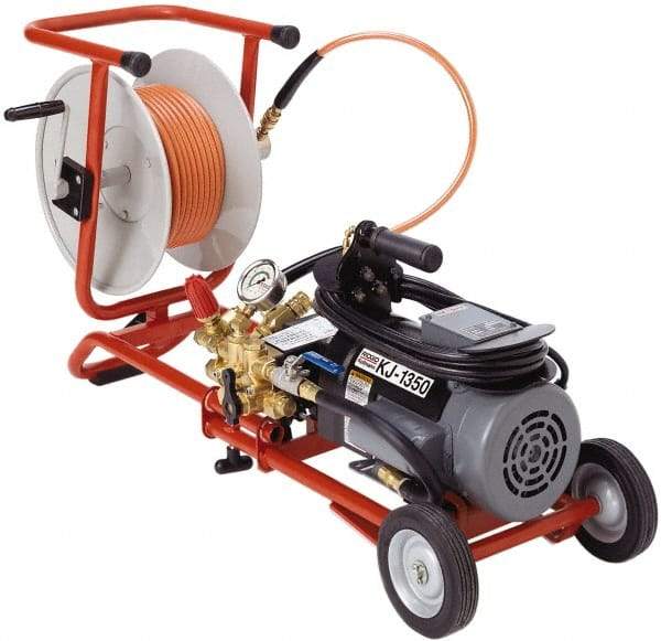 Ridgid - Electric Jet Battery Drain Cleaning Machine - For 1-1/4" to 4" Pipe, 3/16" x 100' Cable - All Tool & Supply