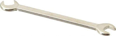 Proto - 7/32" x 1/4" Standard Ignition Open End Wrench - 3" OAL, Double End, Satin Finish, 15° & 60° Head Angle - All Tool & Supply