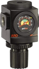 ARO/Ingersoll-Rand - 3/4 NPT Port, 290 CFM, Aluminum Heavy-Duty Regulator - 0 to 140 psi Range, 250 Max psi Supply Pressure, 1/8" Gauge Port Thread, 4.091" Wide x 7.223" High - All Tool & Supply