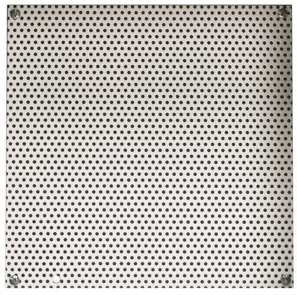 Cooper B-Line - 14-1/2" OAW x 17" OAH Powder Coat Finish Electrical Enclosure Perforated Panel - 20" x 16" Box, 16 Gauge Steel, Use with 20166-1/20168-1 - All Tool & Supply