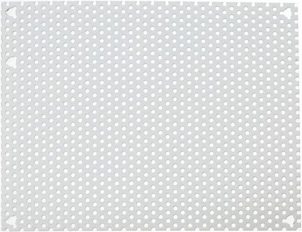 Cooper B-Line - 6-7/8" OAW x 8-7/8" OAH Powder Coat Finish Electrical Enclosure Perforated Panel - 10" x 8" Box, 16 Gauge Steel, Use with 1084-12CHC/1084-12CHCS/1086-12CHC - All Tool & Supply