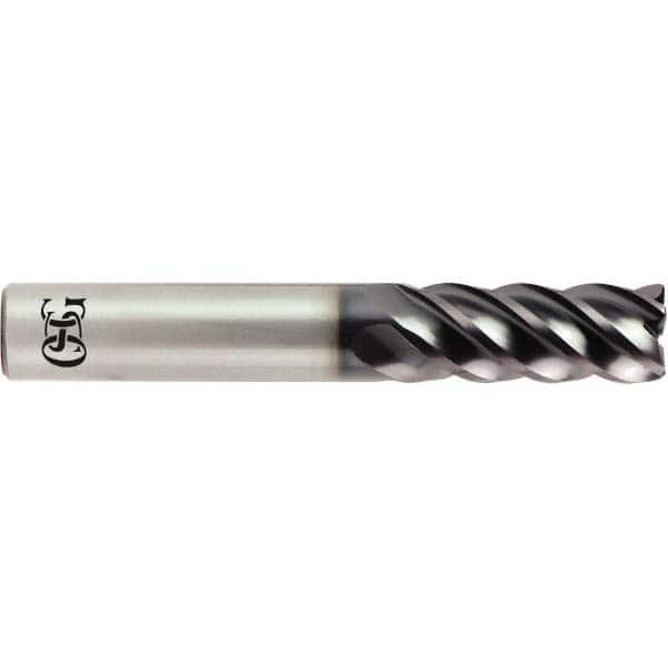 OSG - 1/2" Diam 5 Flute Solid Carbide 0.09" Corner Radius End Mill - All Tool & Supply