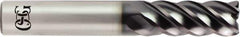 OSG - 1/2", 5 Flute, Solid Carbide, 0.015" Corner Radius End Mill - 3-1/2" OAL, 1-1/4" LOC - All Tool & Supply