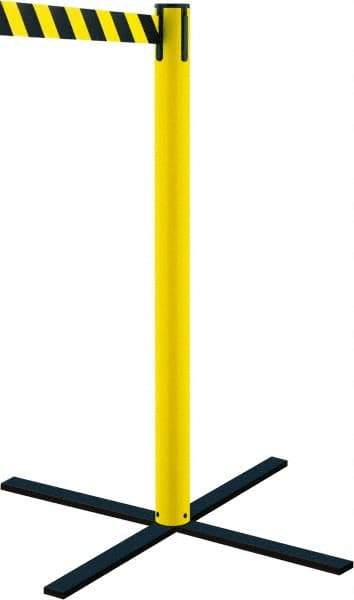 Tensator - 38" High Aluminum Pedestrian Stowaway Post - 7-1/2' Long Rope - All Tool & Supply