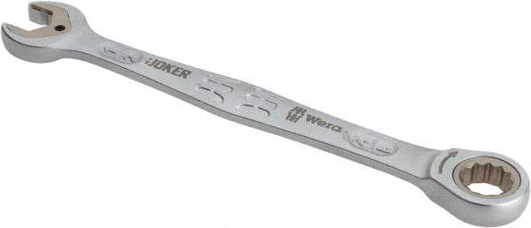 Wera - 1/2" 12 Point Combination Wrench - 7-5/64" OAL, Chrome Molybdenum Steel, Satin Finish - All Tool & Supply