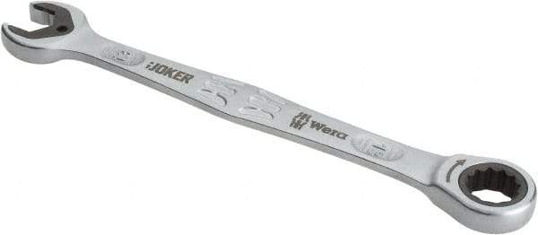 Wera - 13mm 12 Point Combination Wrench - 7" OAL, Chrome Molybdenum Steel, Satin Finish - All Tool & Supply