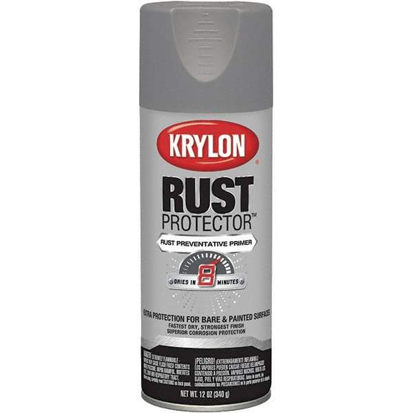 Krylon - 12 oz Gray Primer Automotive Heat Resistant Paint - Flat Finish, Comes in Aerosol Can - All Tool & Supply