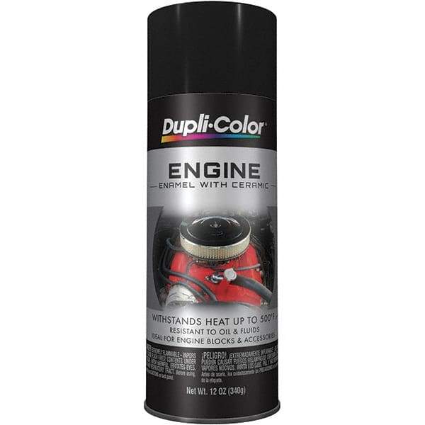 Krylon - 12 oz Chrysler Black Automotive Heat Resistant Paint - Semi-Flat Finish, Comes in Aerosol Can - All Tool & Supply