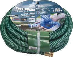 JGB Enterprises - 50' Long Garden Hose - 5/8" Diam, 5/8" GHT, Polypropylene, 100 psi, Hot Water Compatible, All Season, Green - All Tool & Supply