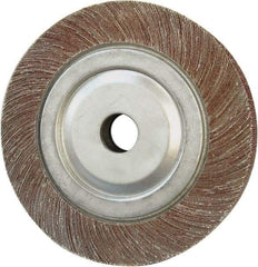 Tru-Maxx - 4" Diam, 80 Grit Aluminum Oxide Unmounted Flap Wheel - 5/8" Hole, 1-1/2" Wide, Coated, Medium Grade, 9,000 Max RPM - All Tool & Supply