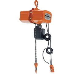 Vestil - 1/2 Ton Capacity, 17 FPM Lift Speed, 110 Volt, Electric Chain Hoist - 1.08 Output hp, 15' Max Lift - All Tool & Supply