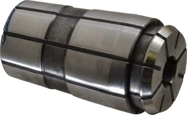 Parlec - TG/PG 100 7/16" Coolant Single Angle Collet - 0.0005" TIR, 2-3/8" OAL, 1.379" Overall Diam - Exact Industrial Supply